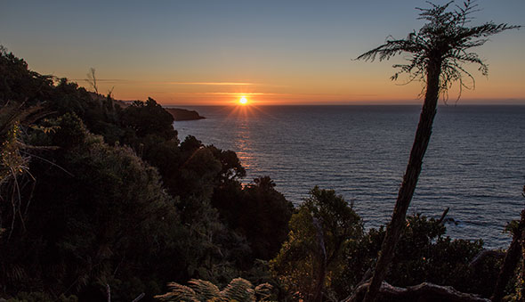 A georgous sunset over Jackson Head.